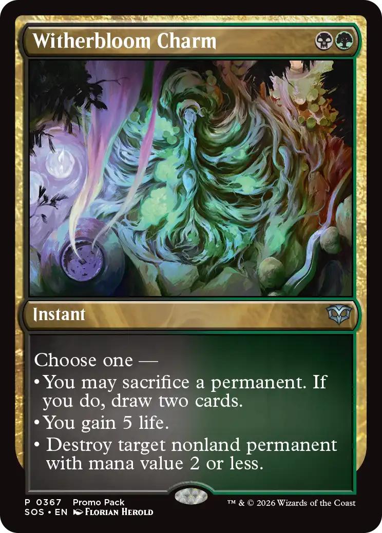 Witherbloom Charm [367] [Dark Frame Promo Pack] [Secrets of Strixhaven] [Non-Foil]