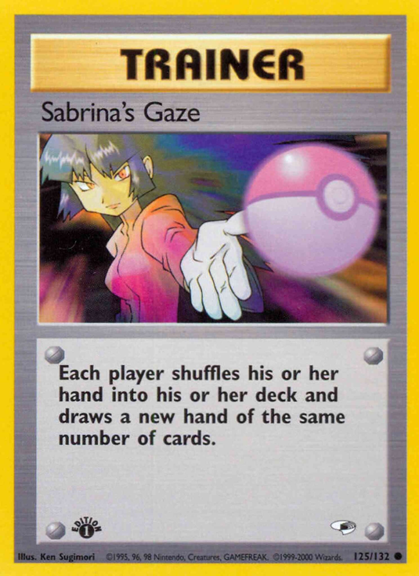 Sabrina's Gaze - 125/132 - Common - 1st Edition [gym1-125] [Non-Holo]