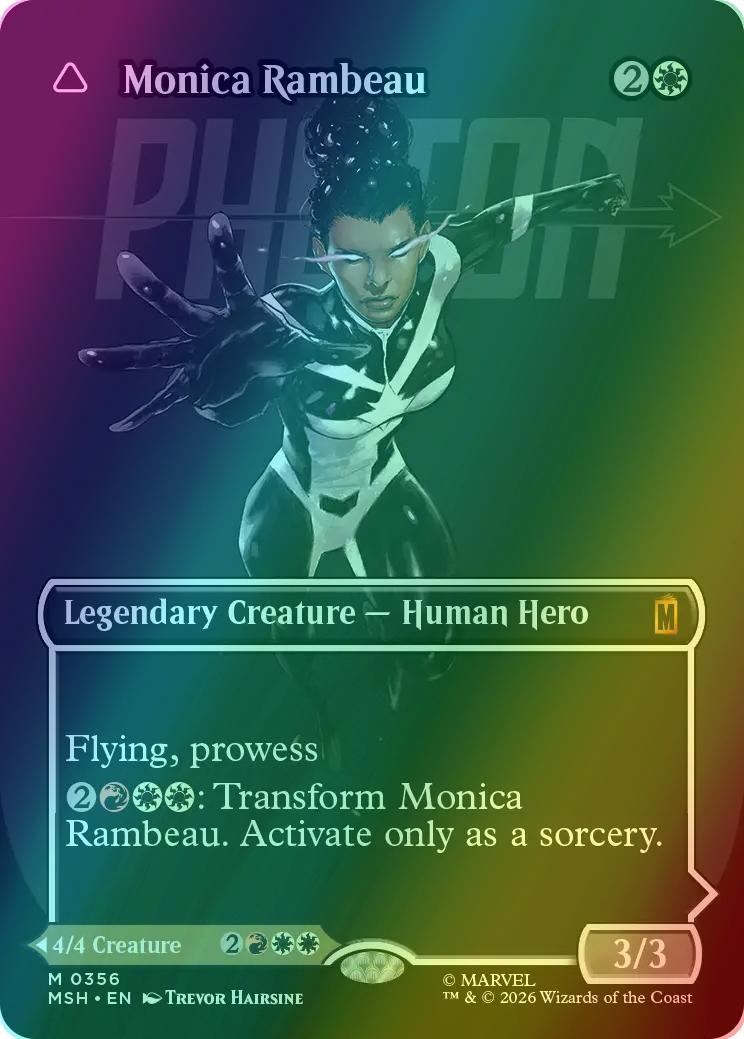 Monica Rambeau // Photon, Living Light [356] [Borderless] [Logo] [Marvel Super Heroes] [Foil]