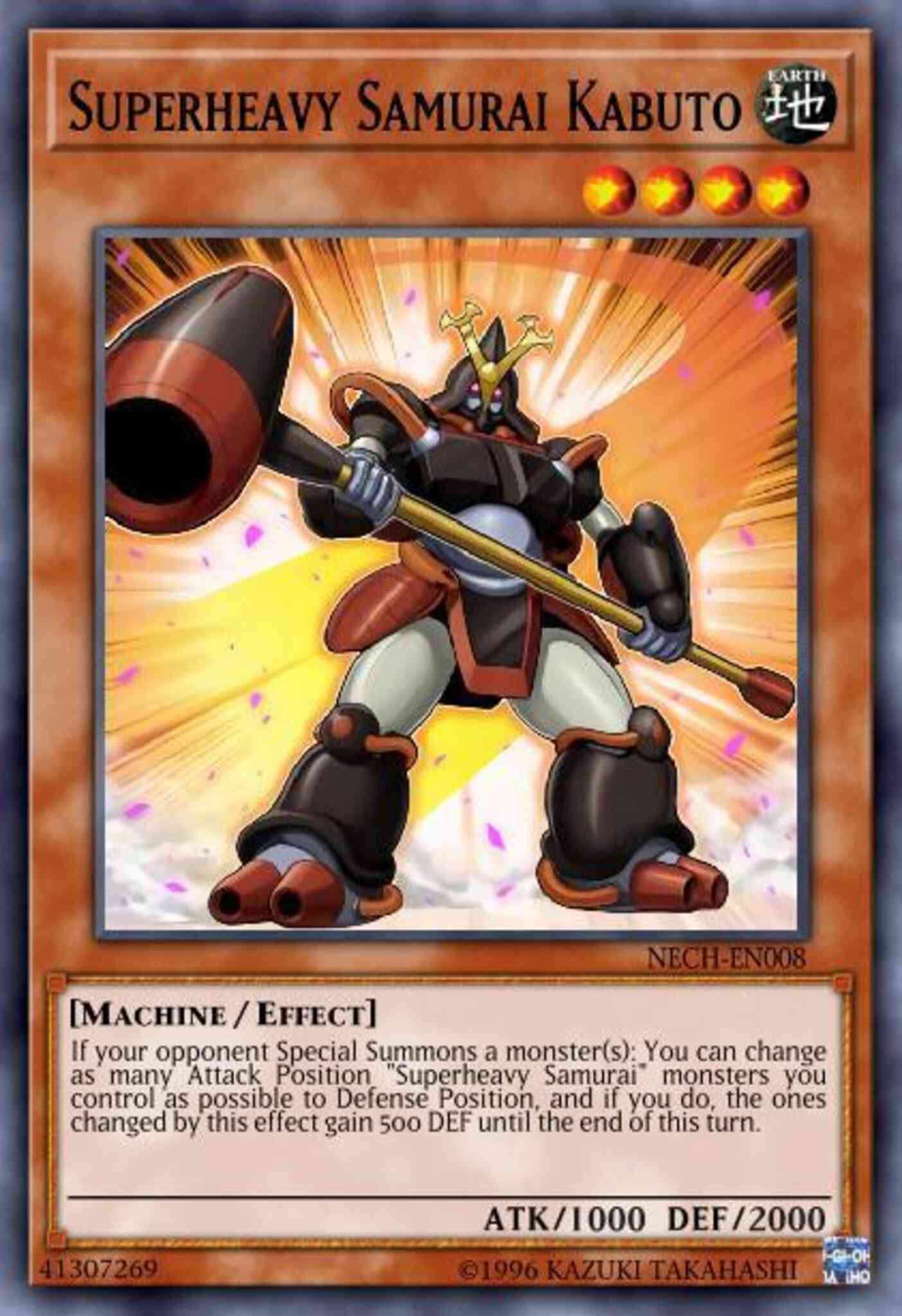 Superheavy Samurai Kabuto - NECH-EN008 - Common - 1st Edition