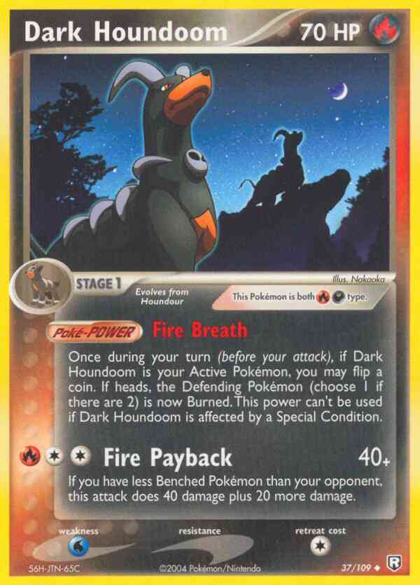 Dark Houndoom - 37/109 - Uncommon [ex7-37] [Reverse Holo]