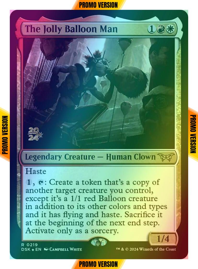 The Jolly Balloon Man [219s] [Prerelease] [Duskmourn: House of Horror: Promos] [Foil]