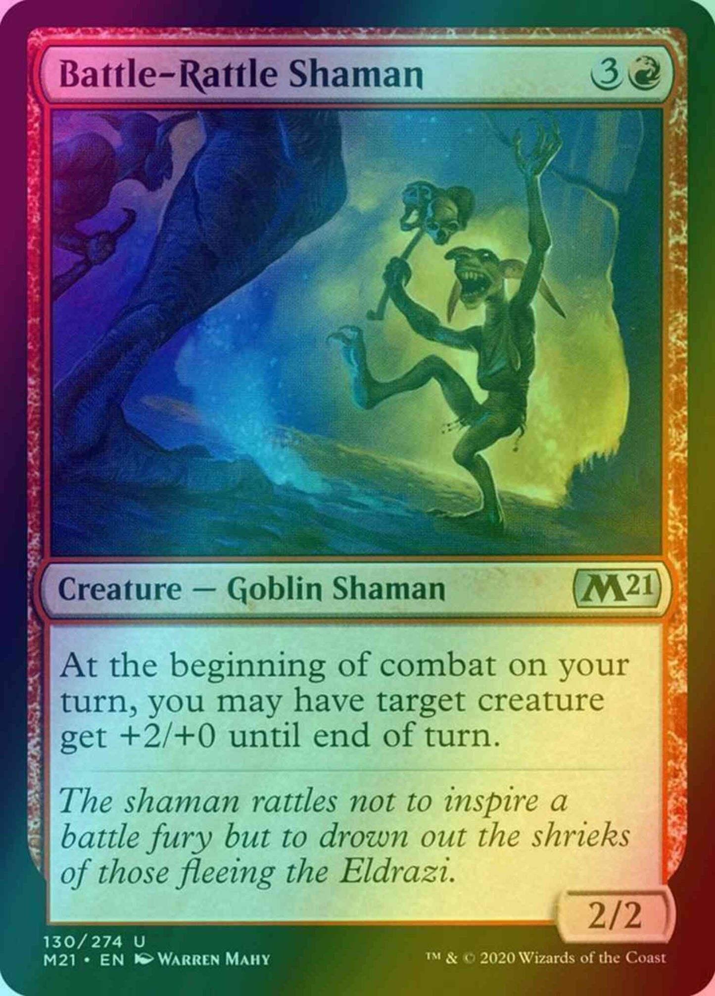Battle-Rattle Shaman [130] [Core Set 2021] [Foil]