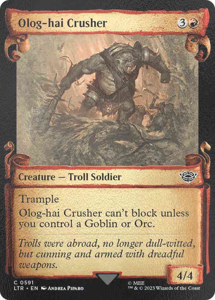 Olog-hai Crusher [591] [Scrolls Showcase] [The Lord of the Rings: Tales of Middle-earth] [Silver Foil]