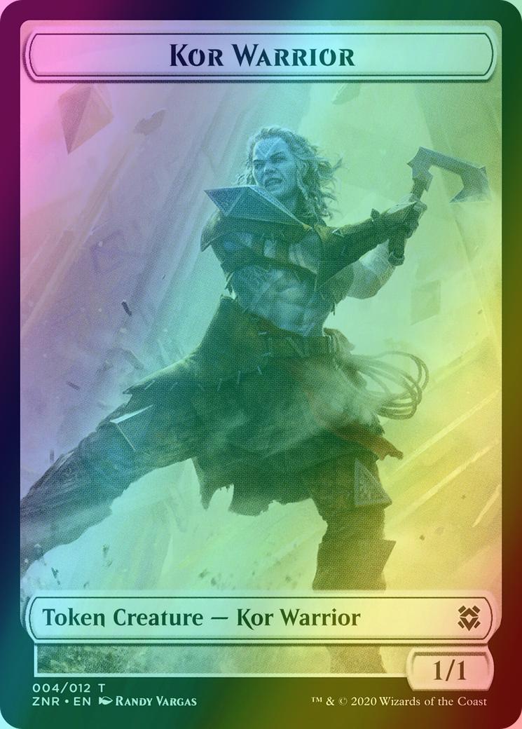 Hydra Token (09) // Kor Warrior Token (04) [Zendikar Rising Tokens] [Foil]