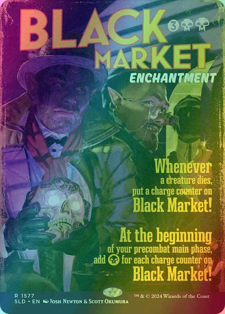 Black Market [1577] [Borderless] [Hard-Boiled Thrillers] [Secret Lair Drop] [Foil]