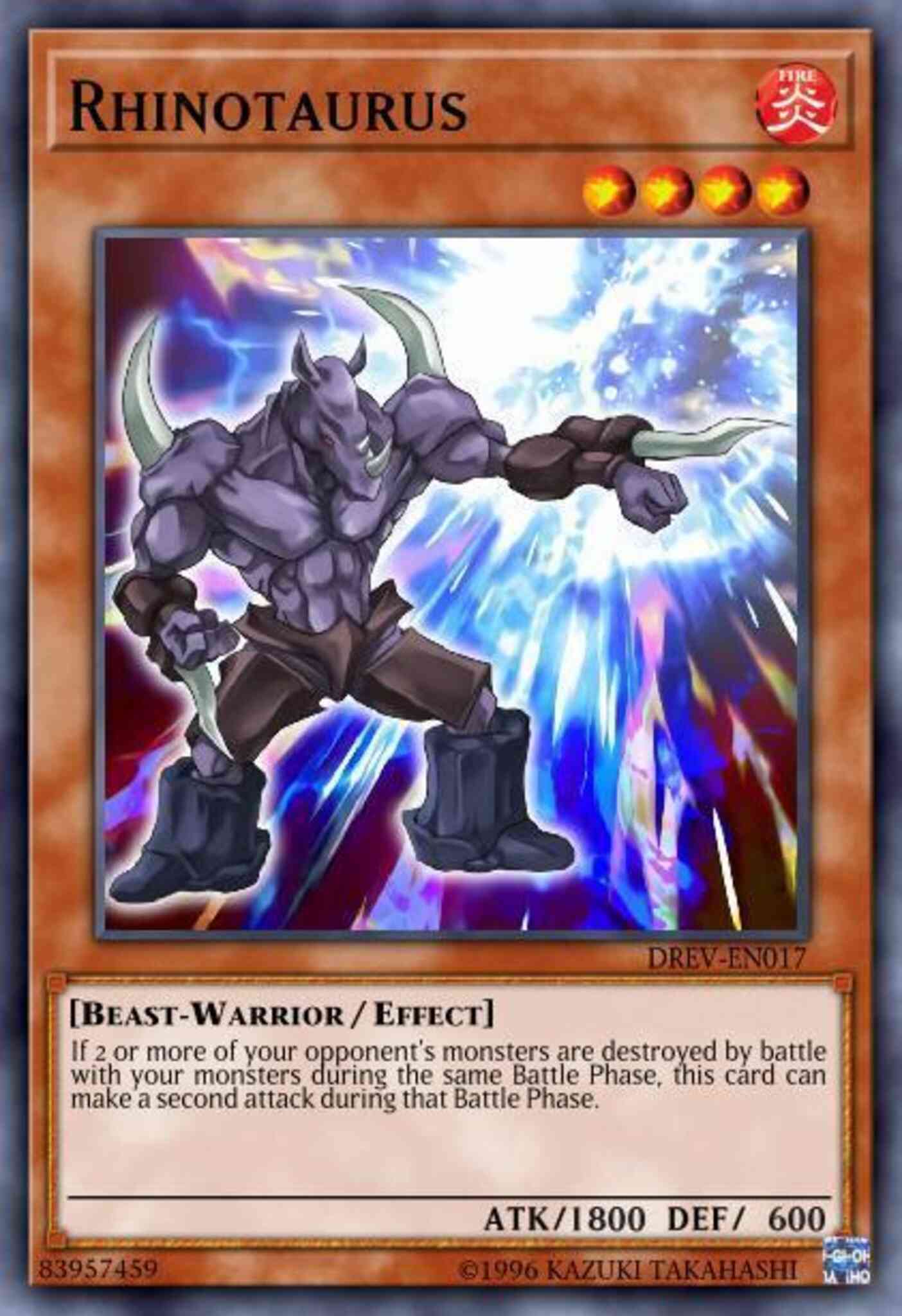 Rhinotaurus - BP03-EN076 - Rare - 1st Edition