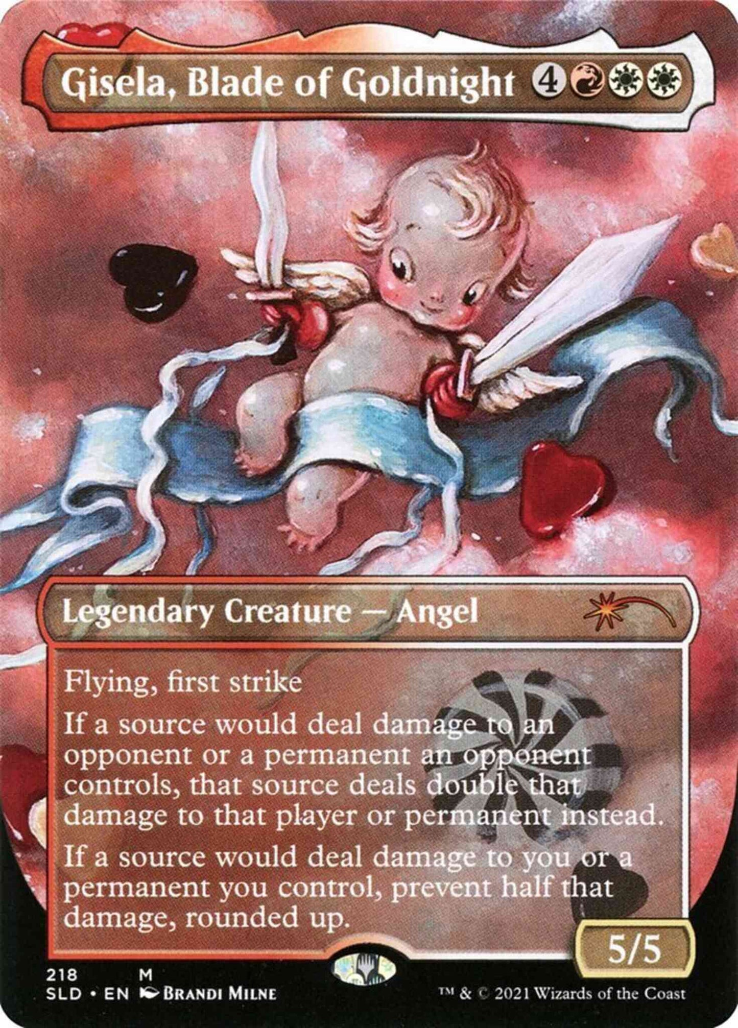 Gisela, Blade of Goldnight [0218] [Borderless] [Valentine's Day 2021] [Secret Lair Drop] [Non-Foil]