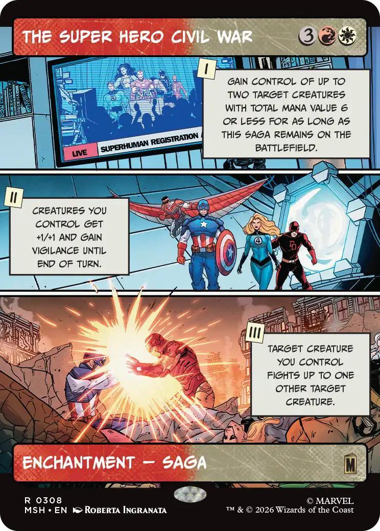 The Super Hero Civil War [308] [Panel Showcase] [Marvel Super Heroes] [Non-Foil]