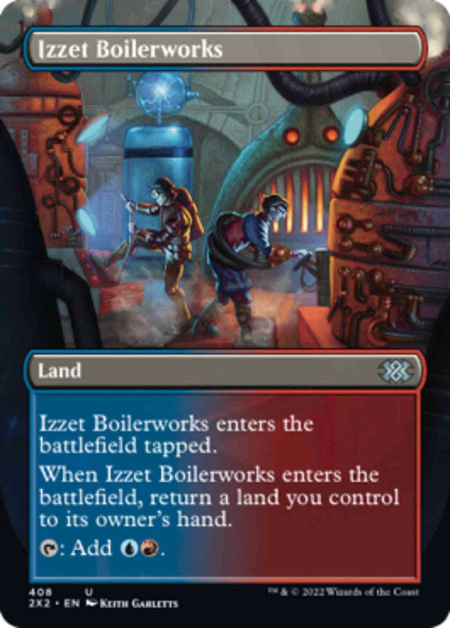 Izzet Boilerworks [408] [Borderless] [Double Masters 2022] [Non-Foil]