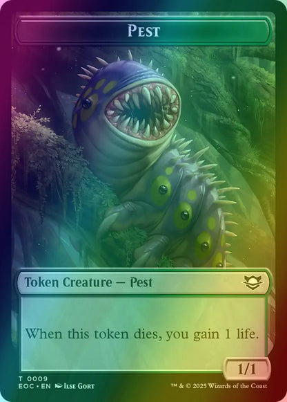 Bird Token (03) // Pest Token (09) [Edge of Eternities: Commander: Tokens] [Foil]