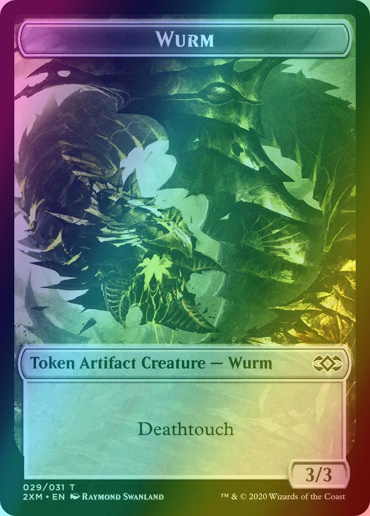 Treasure Token (27) // Wurm Token (29) [Double Masters Tokens] [Foil]