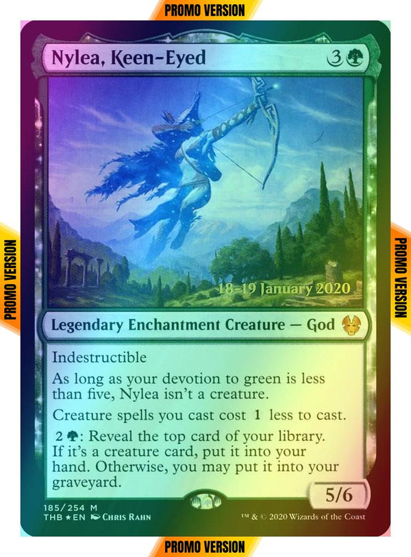 Nylea, Keen-Eyed [185s] [Theros Beyond Death Promos] [Foil]