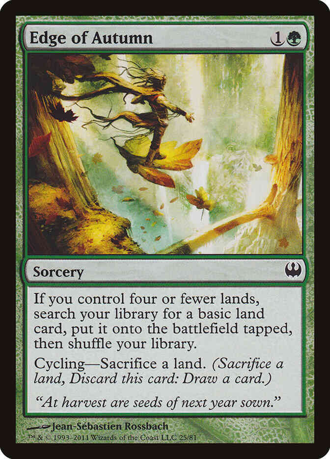 Edge of Autumn [25] [Duel Decks: Knights vs. Dragons] [Non-Foil]