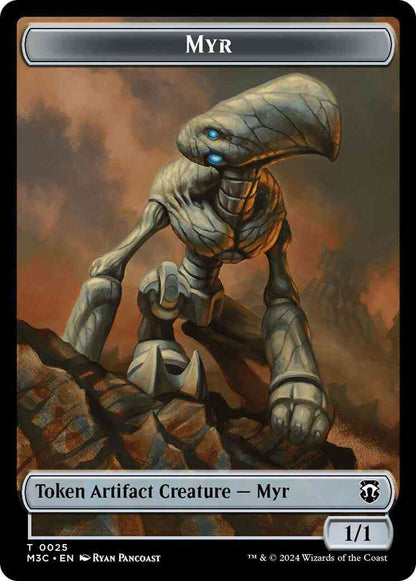 Construct Token (24) // Myr Token (25) [Modern Horizons 3: Commander: Tokens] [Ripple Foil/Non-Foil]