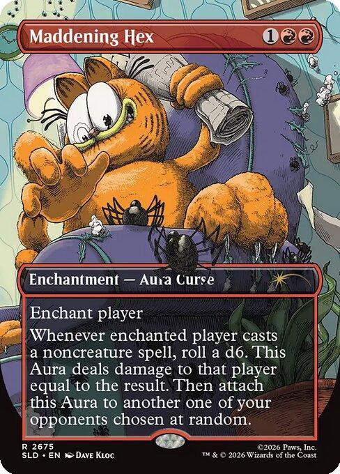 Maddening Hex [2675] [Borderless] [Garfield: Entertain You] [Secret Lair Drop] [Non-Foil]