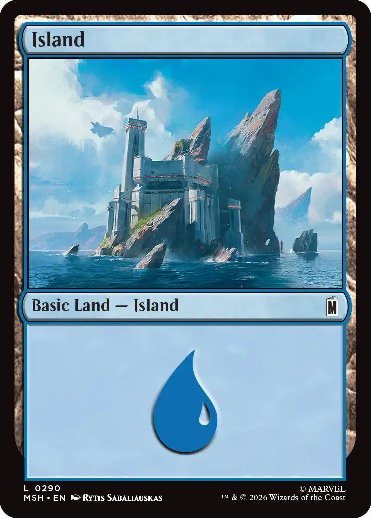 Island [290] [Marvel Super Heroes] [Non-Foil]