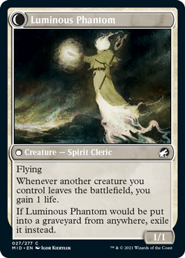 Lunarch Veteran // Luminous Phantom [27] [Innistrad: Midnight Hunt] [Non-Foil]