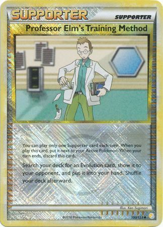 Professor Elm's Training Method - 100 - Promotional - Crosshatch Holo Professor Program Stamp Promo 2011 [Reverse Holo]