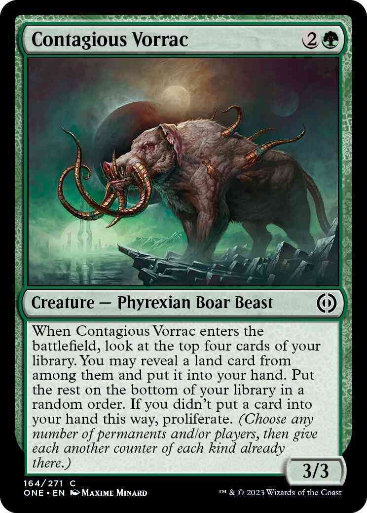 Contagious Vorrac [164] [Phyrexia: All Will Be One] [Non-Foil]