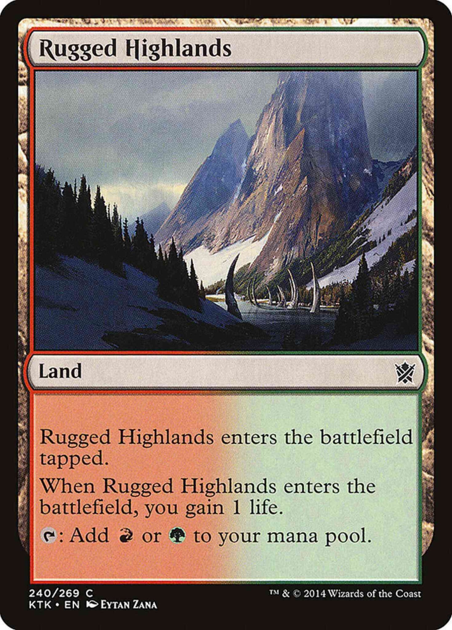 Rugged Highlands [240] [Khans Of Tarkir] [Non-Foil]