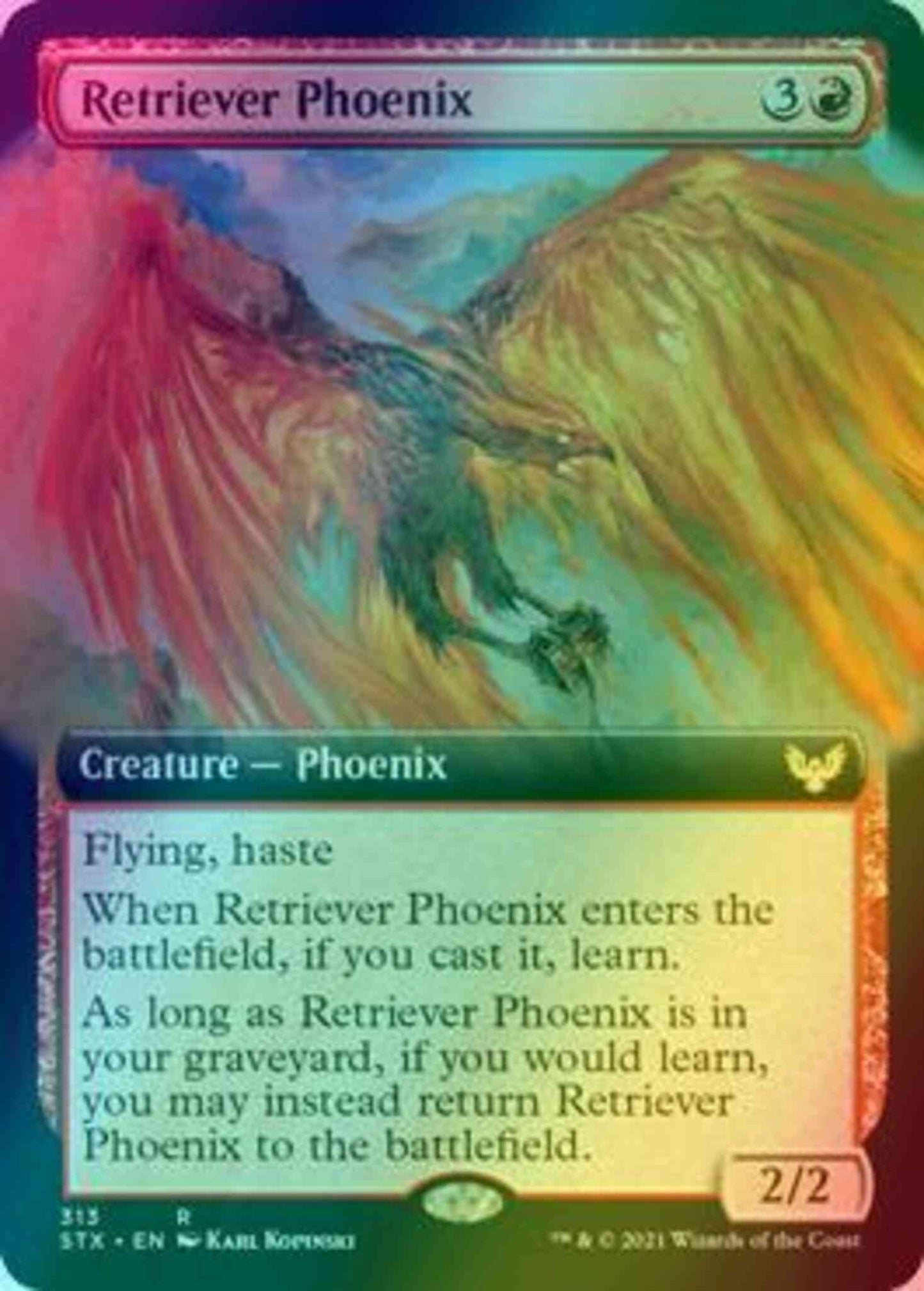Retriever Phoenix [313] [Extended Art] [Strixhaven: School of Mages] [Foil]
