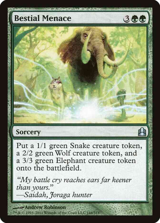 Bestial Menace [144] [Commander 2011] [Non-Foil]