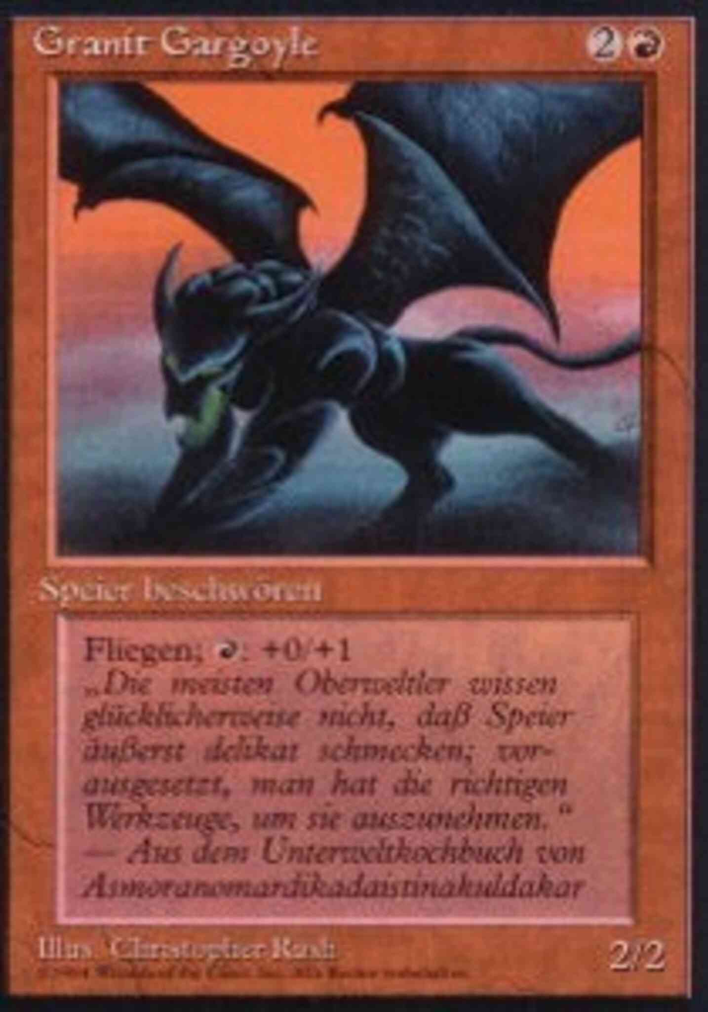 Granite Gargoyle - German [156] [Foreign Black Border: German] [Non-Foil]