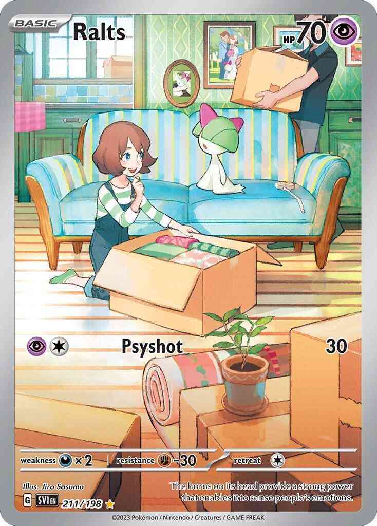 Ralts - 211/198 - Illustration Rare [sv01-211] [Ultra]