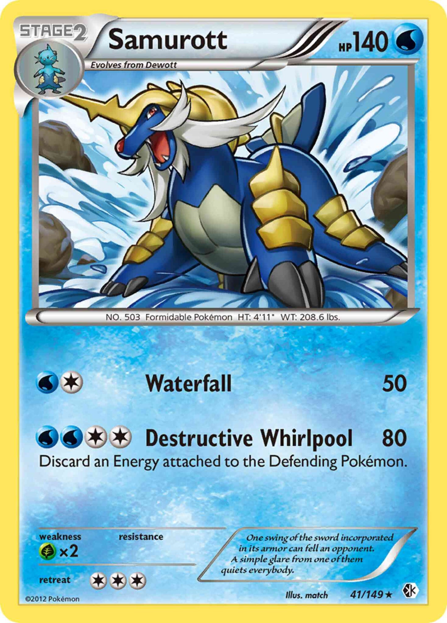 Samurott - 41/149 - Rare Holo [bw7-41] [Holo]