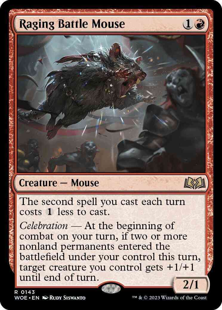 Raging Battle Mouse [143] [Wilds of Eldraine] [Non-Foil]