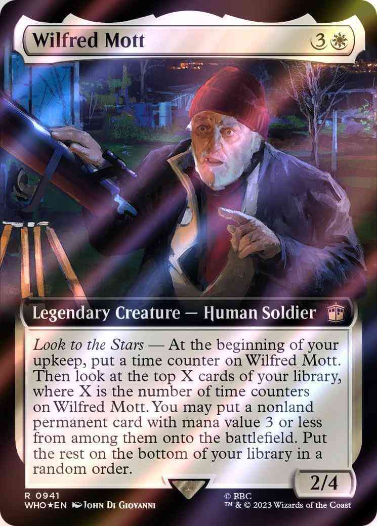 Wilfred Mott [941] [Extended Art] [Universes Beyond: Doctor Who] [Surge Foil]