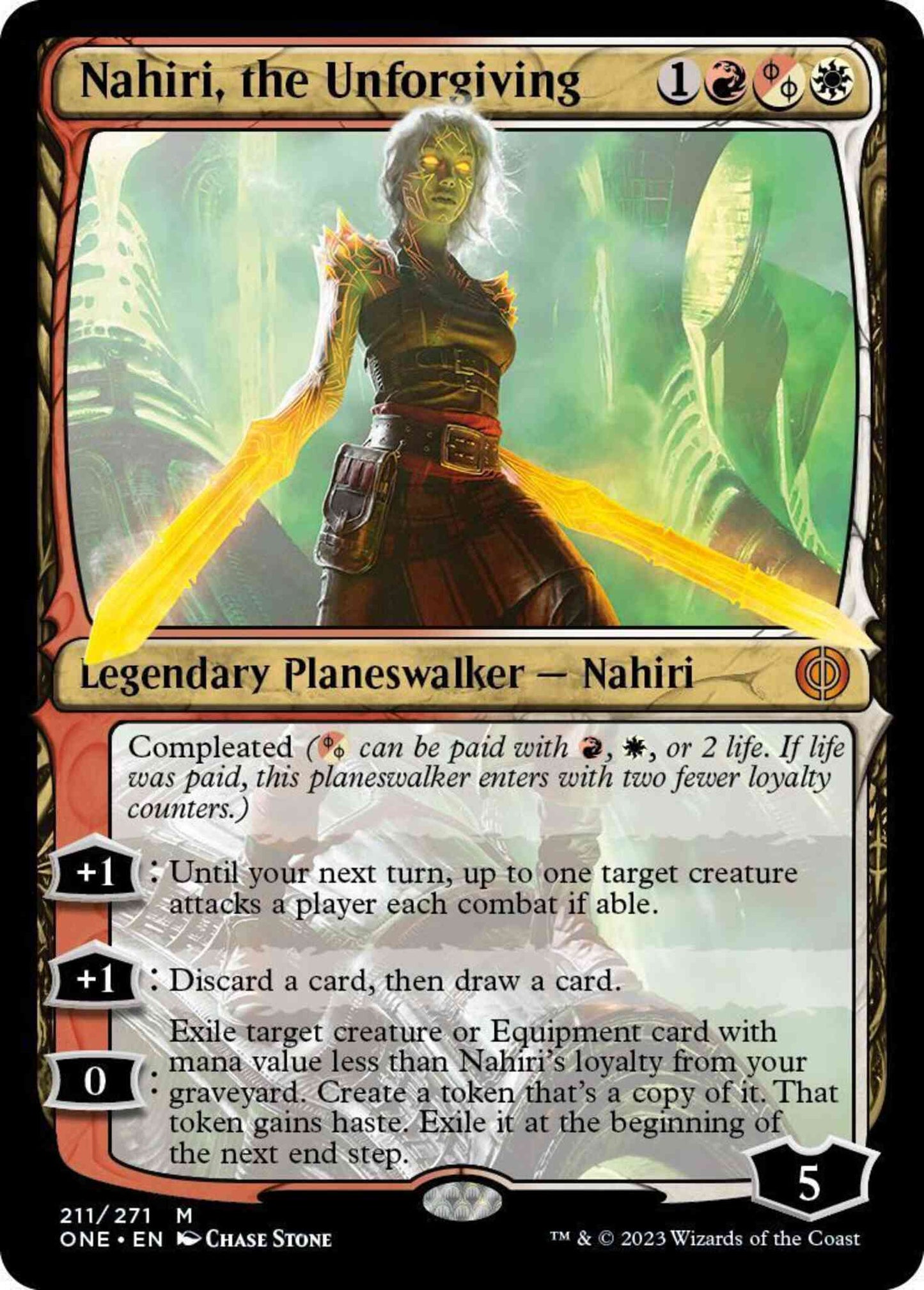 Nahiri, the Unforgiving [211] [Phyrexia: All Will Be One] [Non-Foil]