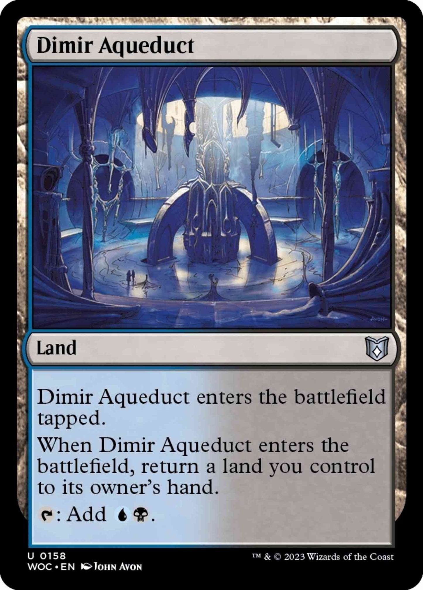 Dimir Aqueduct [158] [Wilds of Eldraine: Commander] [Non-Foil]