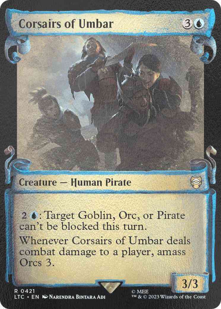 Corsairs of Umbar [421] [Scrolls Showcase] [The Lord of the Rings: Tales of Middle-earth: Commander] [Silver Foil]