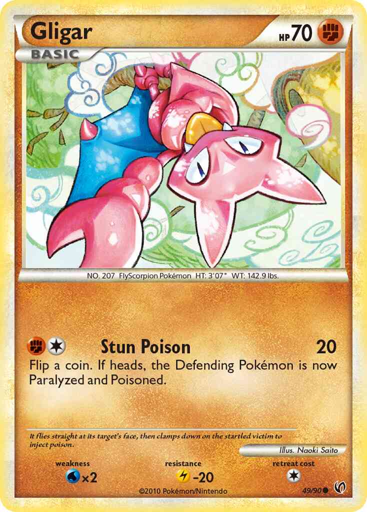 Gligar - 49/90 - Common [hgss3-49] [Reverse Holo]