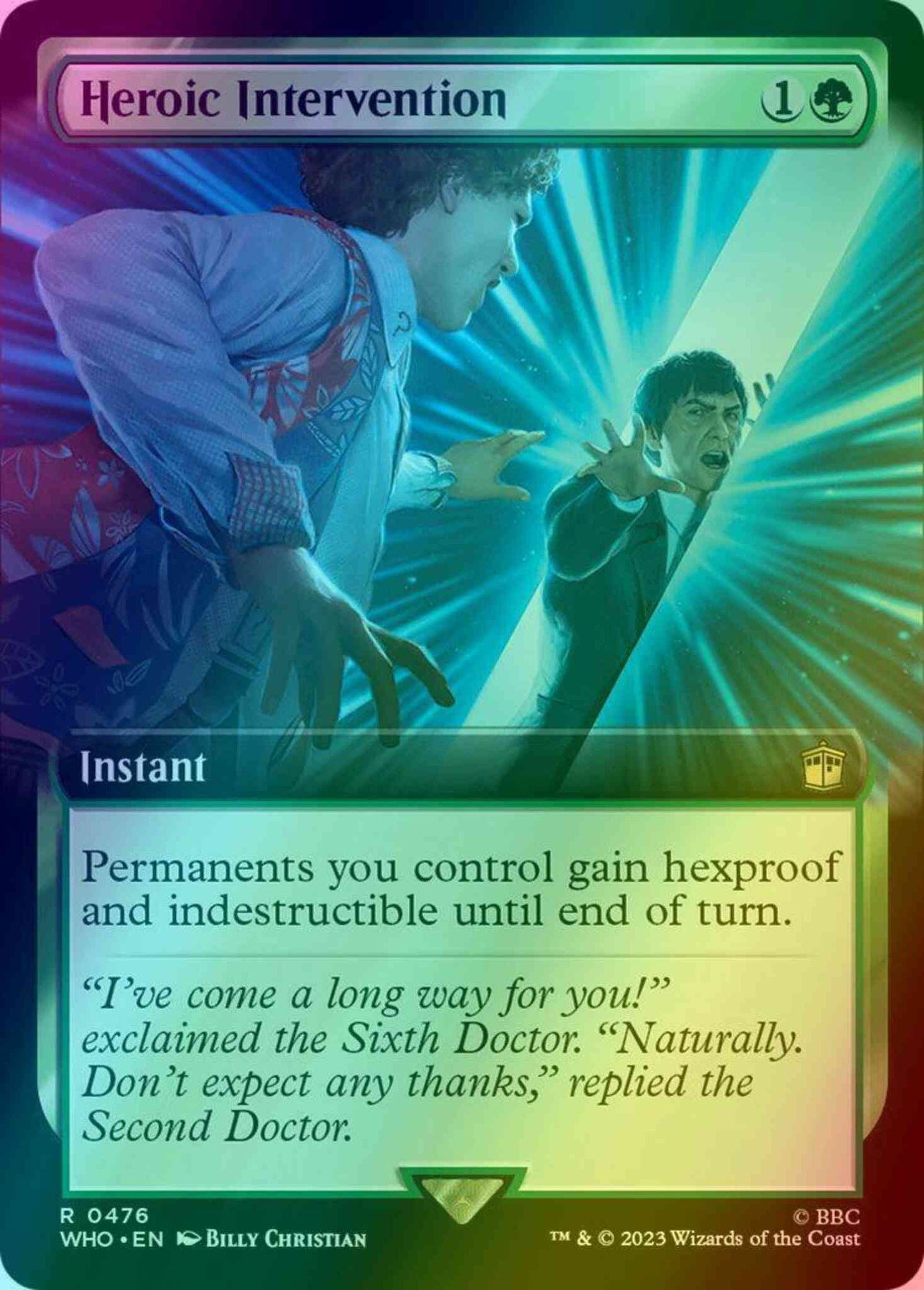 Heroic Intervention [476] [Extended Art] [Universes Beyond: Doctor Who] [Foil]